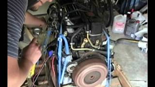 Isuzu diesel engine motor 4JA1 25L bench test [upl. by Assennav]