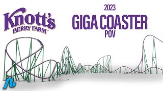 100mph Knotts Berry Farm GIGA UnofficialUnbuilt [upl. by Sahcnip]