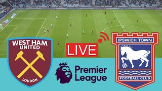 Highlight West Ham vs Ipswich Premier League 2425 Full Match  Video Game Simulation [upl. by Lithea]