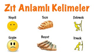 Zıt Anlamlı Kelimeler [upl. by Ellswerth52]