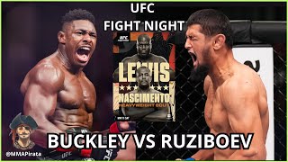 UFC Fight Night  BUCKLEY VS RUZIBOEV  análise ufcfightnight [upl. by Akina]