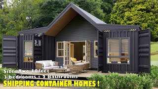 Shipping Container House Design  3 Bedrooms  The House Is Beautifully Designed For A Small Family [upl. by Enahpets]