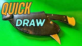 Quick Draw Sheath Buck 110🔥 [upl. by Nafri]