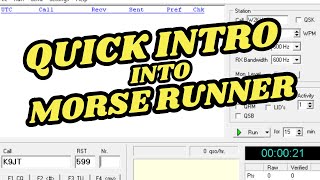 QUICK INTRO TO MORSE RUNNER  CW CONTEST SPEED TRAINING [upl. by Marcelline]