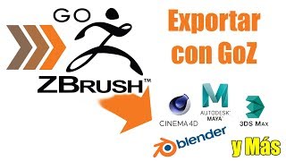 Exportar directamente de Zbrush a cualquier otro programa con GoZ  Como configurar y usar GoZ [upl. by Pauly]