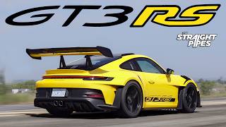 BIGGEST WING EVER 2023 Porsche 911 GT3 RS Review [upl. by Kuster131]