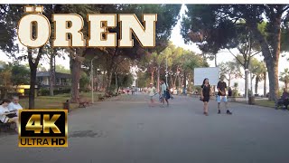 Balıkesir Ören Walking Tour 4K Summer Evening  20 Minute Walking Tour [upl. by Yelsha]