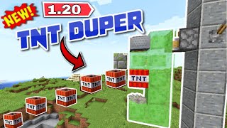 Minecraft 120 Unlimited  TNT DUPER GLITCH  Bedrockjava  All Working [upl. by Tekcirk470]