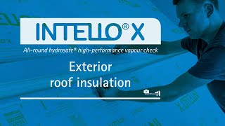 INTELLO X  Exterior roof insulation  Installation [upl. by Lardner]