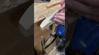 Shaping stool legs  A Paul Sellers Method woodworking woodworker handtools shorts short diy [upl. by Nnaynaffit81]