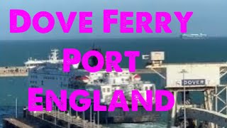 The Port of Dover  crosschannel ferry cruise terminal and maritime cargo Dover Kent England [upl. by Thurman21]