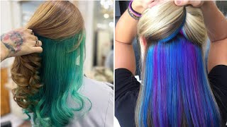 Fabulous Underneath hair color Ideas For girls  Color de pelo debajo [upl. by Attenhoj792]