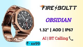 FireBoltt Obsidian Smartwatch  Firebolt Obsidian⚡️Bluetooth Calling Smartwatch [upl. by Halas]