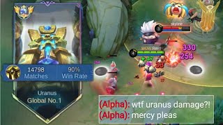 GOODBYE ALPHA LIFESTEAL THIS NEW URANUS BUILD AND EMBLEM WILL MAKE YOU USELESS IN RANKED GAME [upl. by Ahsercul]