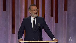 Tom Hanks honors Geena Davis at the 2019 Governors Awards [upl. by Dymphia979]