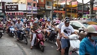 Rushhour Traffic Vietnam Ho Chi Minh City [upl. by Paza]