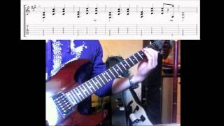 evanescence my immortal solo guitar cover with tabs and backingtrack [upl. by Ahsienor]