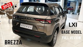 2024 Maruti Suzuki Brezza LXI Model On Road Price Features Interiors Brezza LXI 2024 Review [upl. by Tabber365]