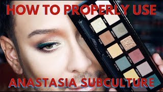 How to Use Anastasia Subculture Eyeshadow Palette CORRECTLY amp First Impressions  mathias4makeup [upl. by Judah]