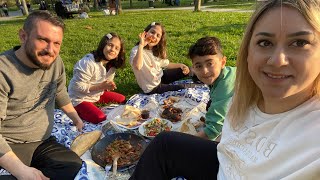 YARINA KALSADA YANINA KALMAZ😃SEZONUN İLK MANGALI HARİKA PAZAR PİKNİK SACDA ET KEBAP KANAT KÖFTE MİS [upl. by Calabrese]