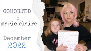 Cohorted x Marie Claire December 2022  Beauty Box Unboxing [upl. by Jonis]