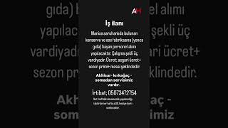 Kadın Personel Alımı İlanı 31072024 [upl. by Gardol810]