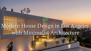 Modern House Design in Los Angeles with Minimalist Architecture modernhouse [upl. by Ycrad]