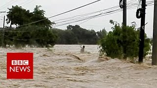 Super typhoon reaches the Philippines  BBC News [upl. by Ocsicnarf]