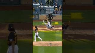 Jared Jones 7KS vs Brewers 😵🫣 mlb baseball pirates pitcher [upl. by Eittod110]