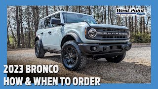 2023 Bronco Orders and Black Diamond Walk Around [upl. by Barker]