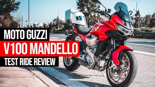 Moto Guzzi V100 Mandello test ride Review Eng Subs [upl. by Nedra]