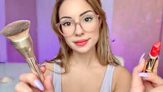 ASMR Fast amp Aggressive Doing Your Makeup Layered Sounds Roleplay Personal Attention Skincare 🌸 [upl. by Borries463]