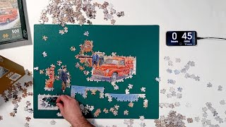 67 The Postman Puzzle Time Lapse Corner Piece 500 [upl. by Lelia]