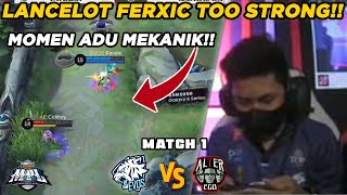 ADU MEKANIK PARA JUNGLER LANCELOT FERXIC VS HAYA CELIBOY  EVOS VS AE MATCH 1 MPL SEASON 9 [upl. by Diantha]