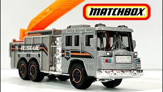 Matchbox Working Rigs Pierce Quantum Aerial Ladder Truck [upl. by Nakah724]