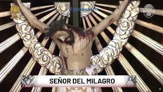 Con pañuelos al aire y entre lágrimas salió el Señor del Milagro [upl. by Danielson681]