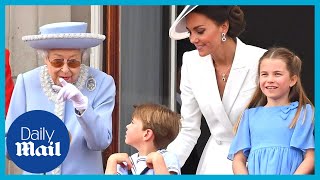 Queens Platinum Jubilee best moments from Trooping the Colour  Highlights [upl. by Faubert413]