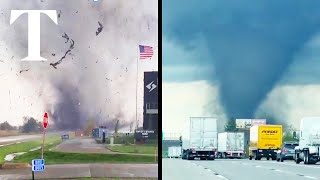 Tornado rips through Nebraska causing quotsignificant damagequot [upl. by Nanor336]