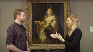 Rembrandts portrait of his wife Saskia goes on tour  National Gallery [upl. by Eillah610]