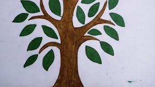 How to draw tree with pencil ll tree for beginner [upl. by Coltin856]