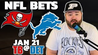 Buccaneers vs Lions Bets NFL Division Playoffs Bets  Kyle Kirms Football Picks amp Predictions [upl. by Tillion131]