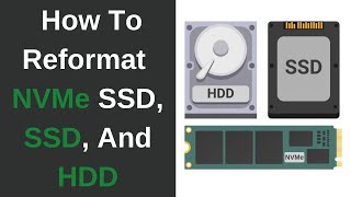 How To Quickly Reformat Your SSD M2 NVMe SSD and HDD In Windows 10  How To Format Any Drive [upl. by Eichman]