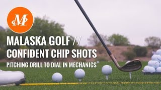 Malaska Golf  Confident Chip Shots  Drill for Pitch Shot Mechanics [upl. by Ortensia]