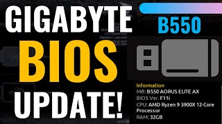 💻💻💻 How to Update GIGABYTE BIOS all B550 boards 🔥🔥🔥 [upl. by Saudra]