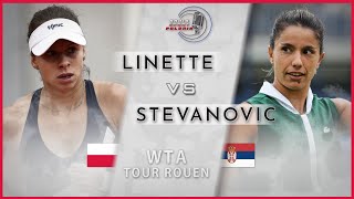 LIVE TENNIS wta rouen II ROUND MAGDA LINETTE  Natalija Stevanovic Srb 17042024 [upl. by Elianore]