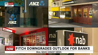 Fitch downgrades outlook for banks in Aust and NZ [upl. by Ayatahs]