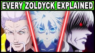 Every Zoldyck Family Member and Their Powers Explained  Hunter x Hunter  HxH All Zoldycks Nen [upl. by Darrey]