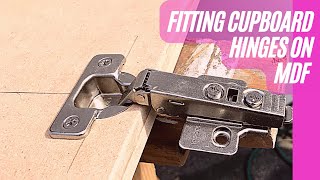 Fitting cupboard hinges on MDF [upl. by Llatsyrc]