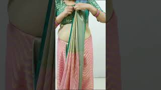 Beautiful wedding special saree draping tutorial  Tissue silk saree draping tips amp tricks  sari [upl. by Nigle226]