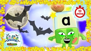 Halloween Alphablocks  The Haunted Alphabet  Learn How to Read  Phonics [upl. by Elayor641]